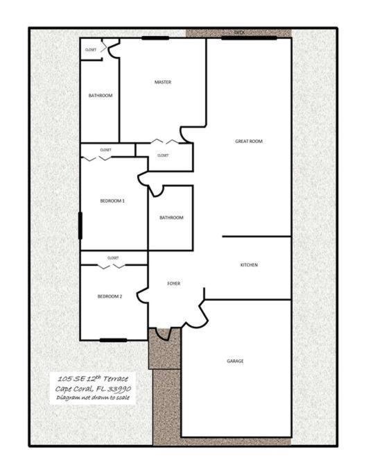 קייפ קורל Debbie'S 3-Bedroom Apartment In A Duplex מראה חיצוני תמונה